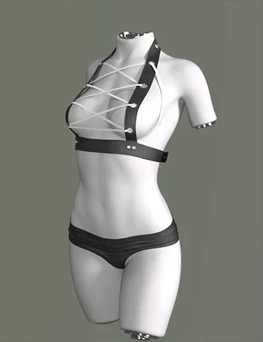 dForce Laced Bodice Set for Genesis 9