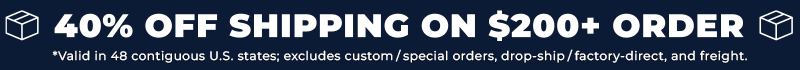 40% Off Shipping w/ $200+ Order
