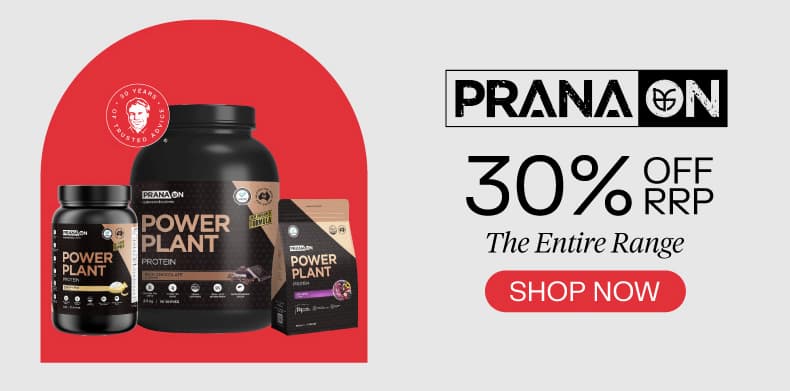 PranaOn 30% off RRP entire range