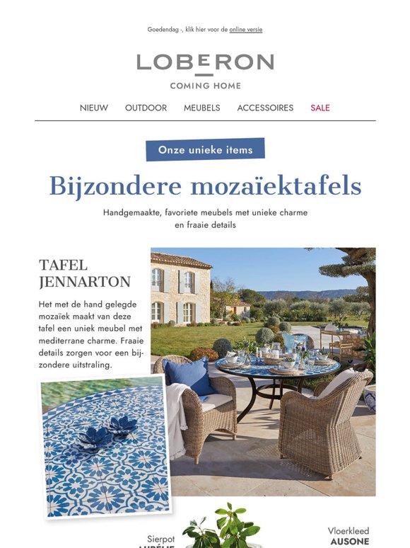 Handgemaakt en uniek: onze fraaie mozaïektafels 🤍