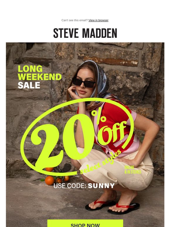 Our Top Sale Styles = 20% Off