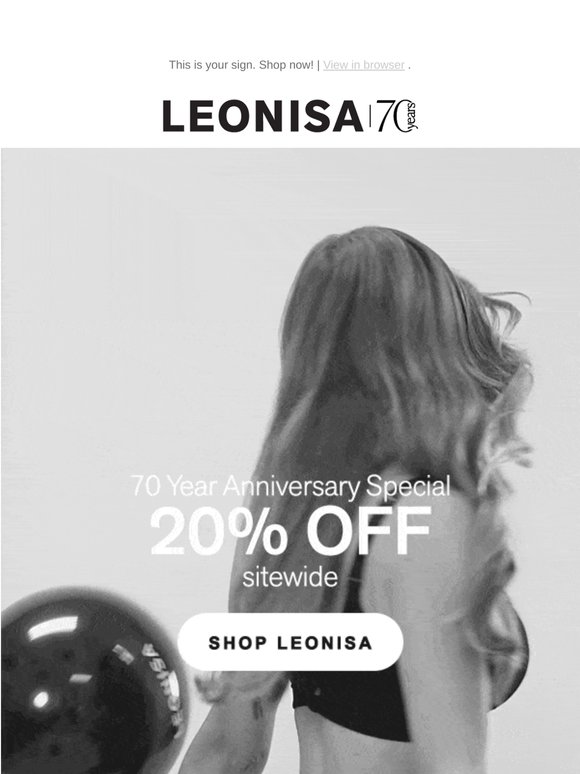 Celebrate 70 years with 20% OFF!