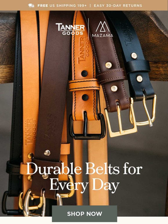 Elevate Your Style with Our Handcrafted Belts!