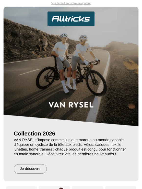 Découvrez les dernières nouveautés Van Rysel !