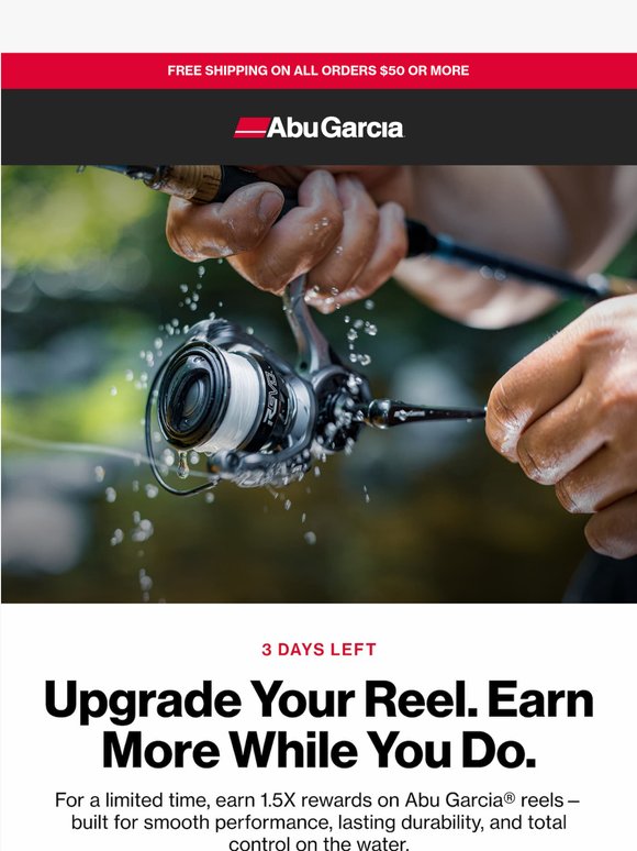 3 DAYS LEFT — 1.5x Rewards on Reel Purchases❗