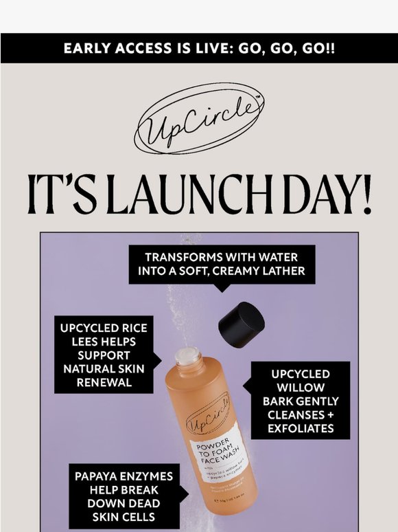 🚀 Shop our new Powder To Foam Face Wash NOW! 🚀