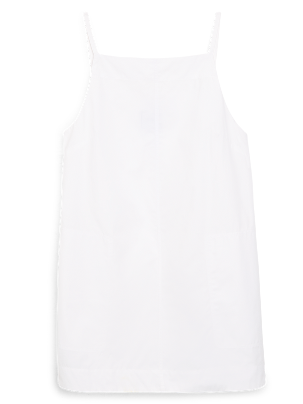 Andros Dress: Fine Poplin, White