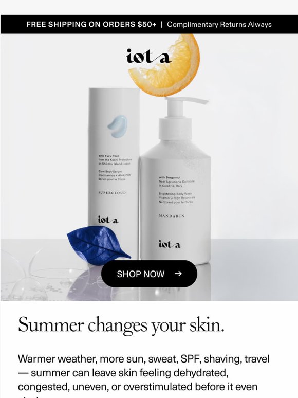 Summer changes your skin