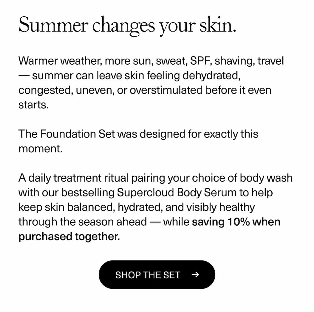 Summer changes your skin.