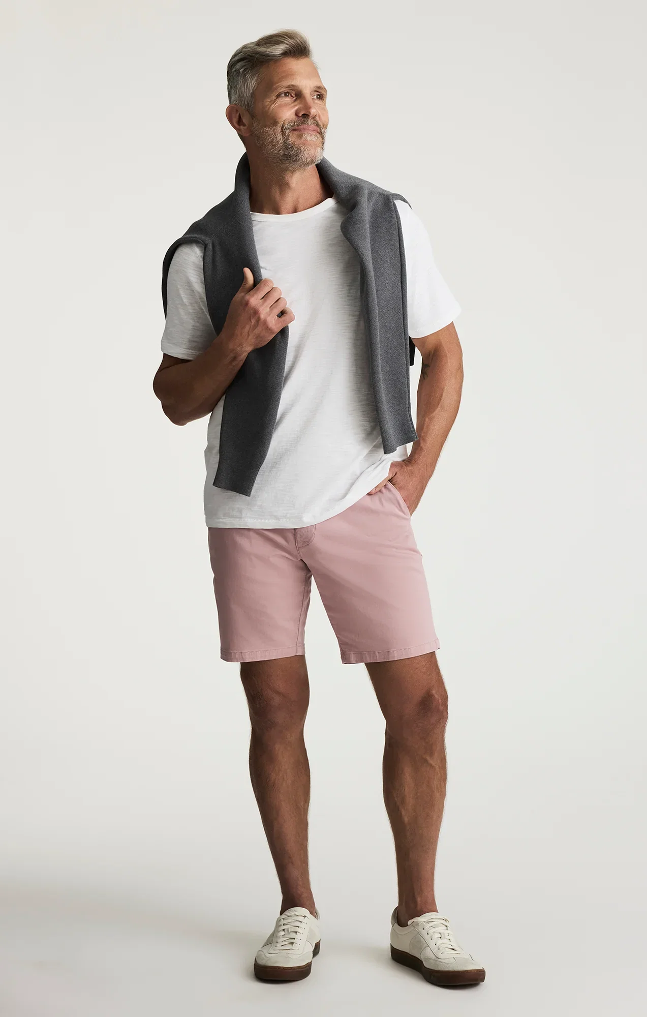 Image of Arizona Slim Shorts In Pink Twill