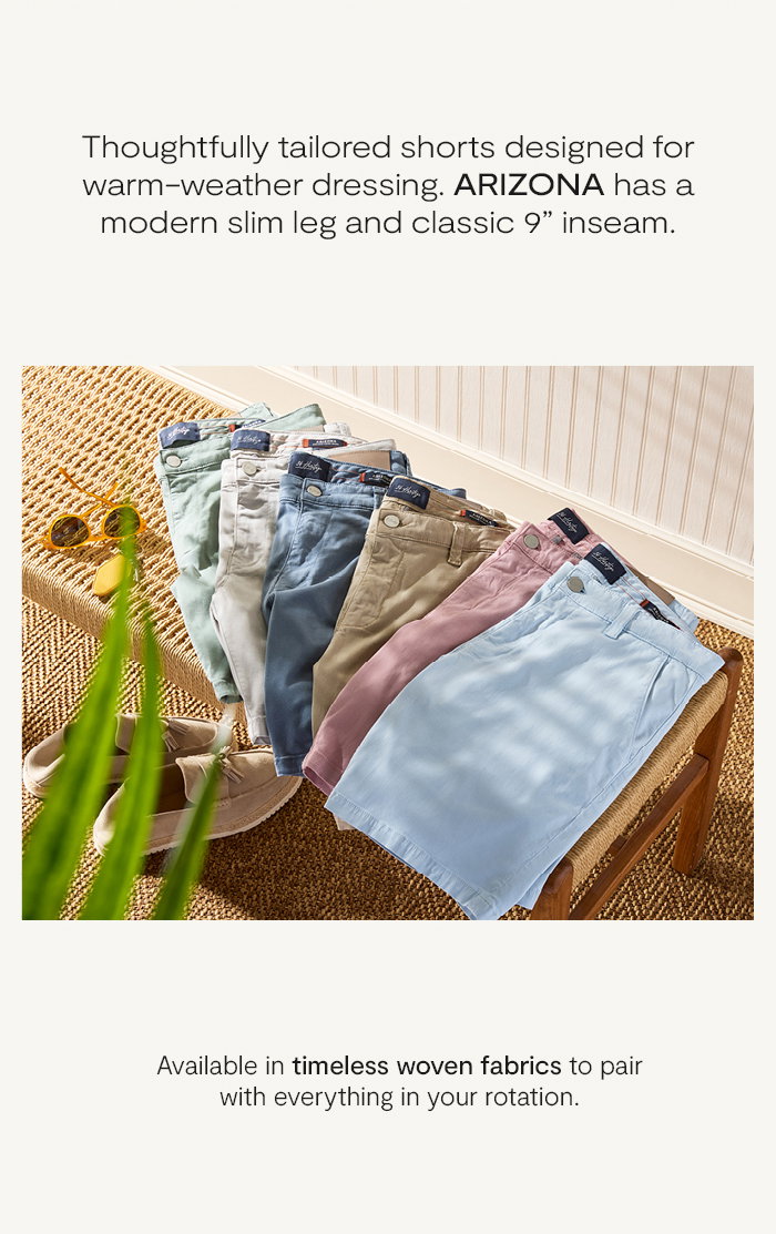 Thoughtfully tailored shorts designed for warm-weather dressing.