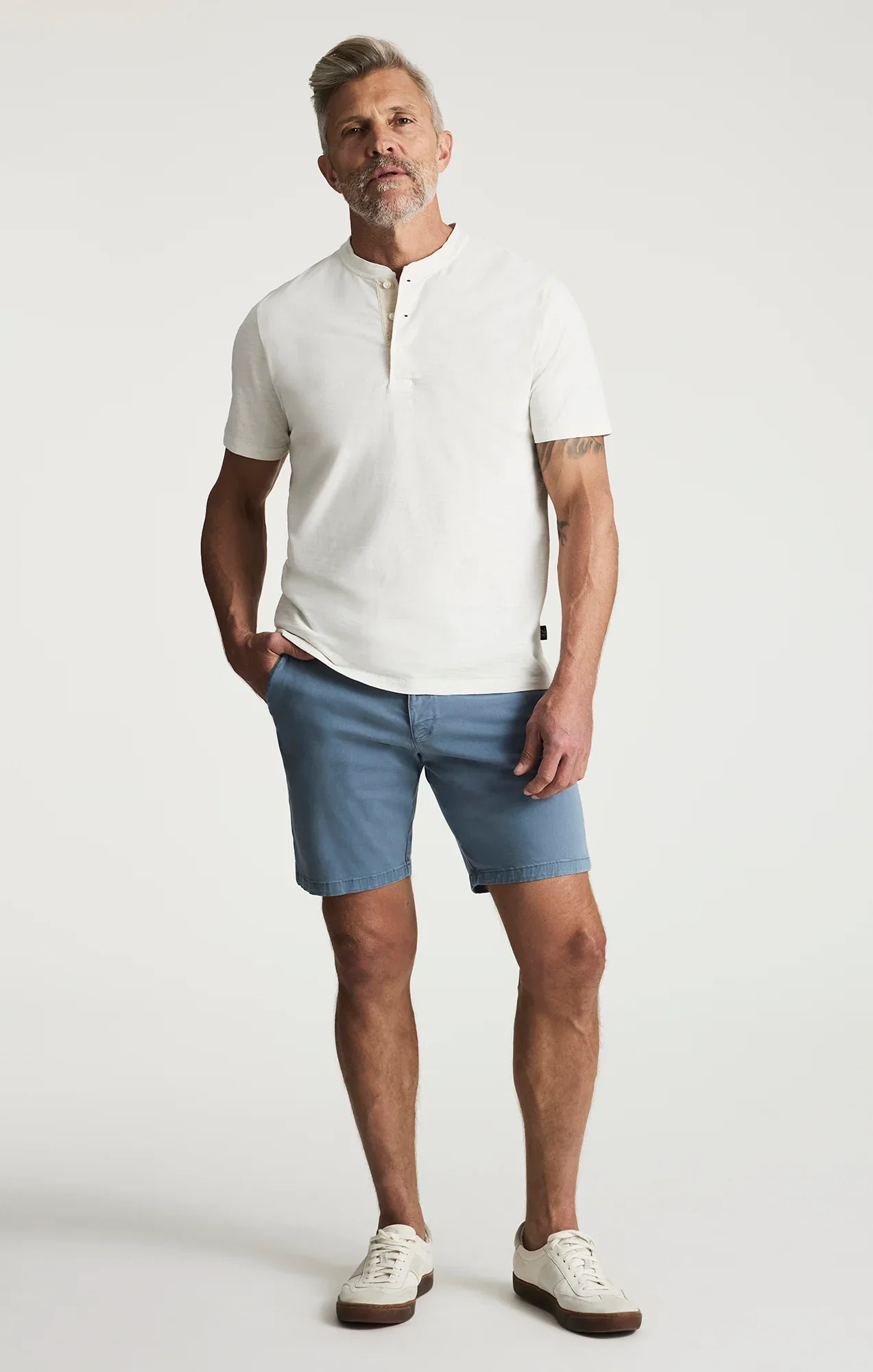 Image of Arizona Slim Shorts In Flint Stone Twill