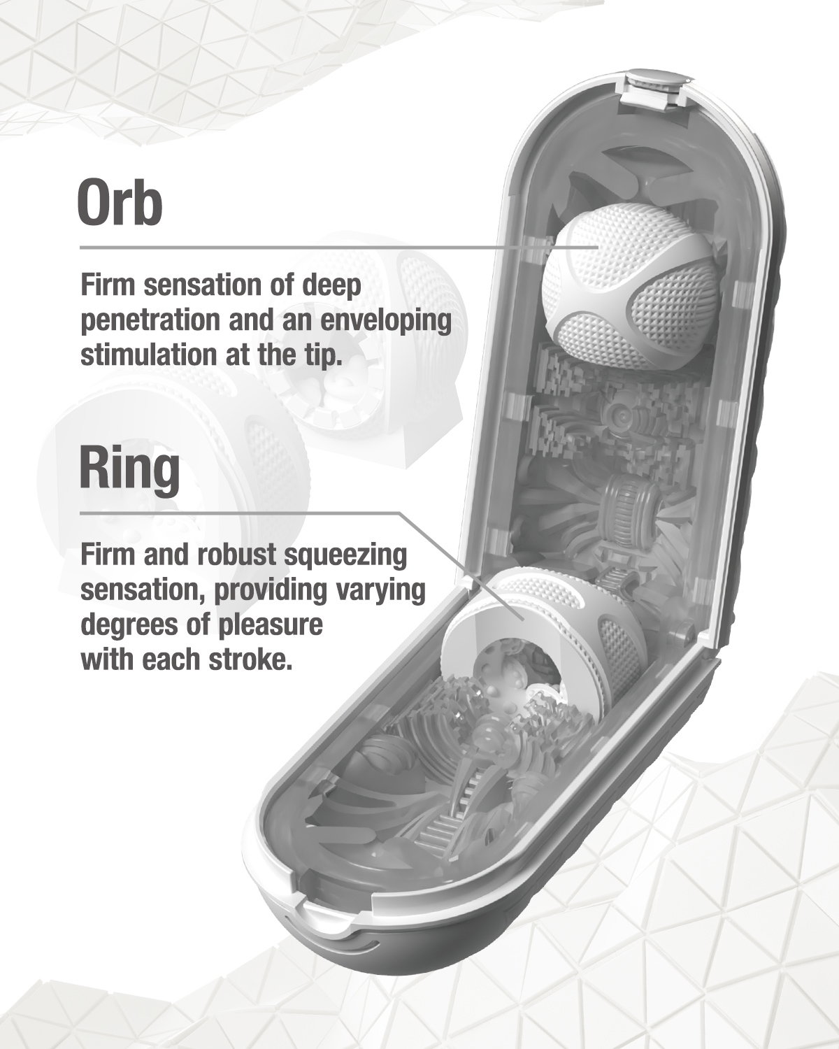 Internal ring and orb of the TENGA FLEXY
