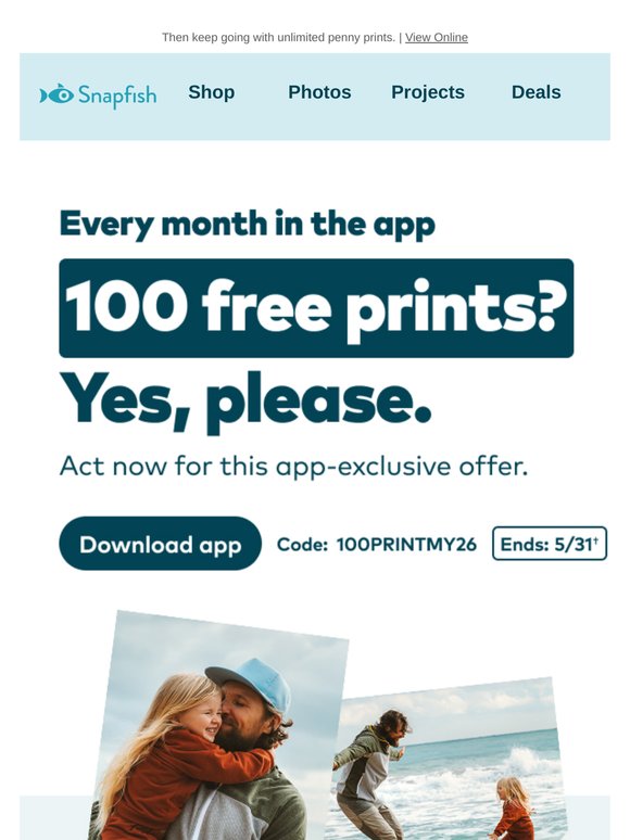 🚩 Use your 100 free prints… or they’re gone!