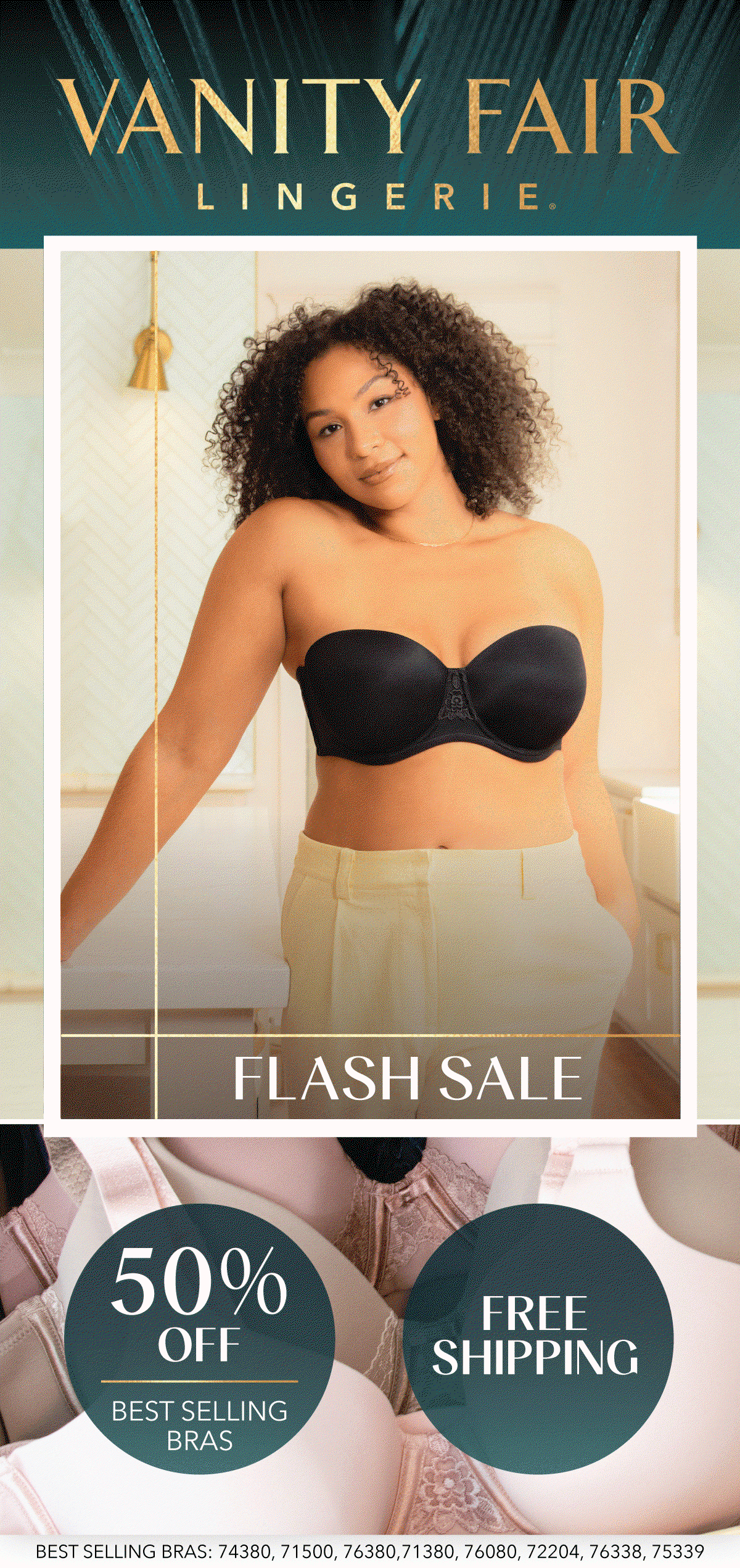 Free Shipping + 50% off Best Selling Bras