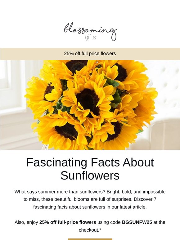 Fascinating Facts About Sunflowers 🌻