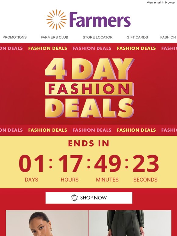 🚨4-Day Fashion Deals Ends Tomorrow!