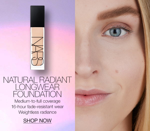 Shop Natural Radiant Longwear Foundation. Medium-to-full coverage. 16-hour fade-resistant wear. Weightless radiance.