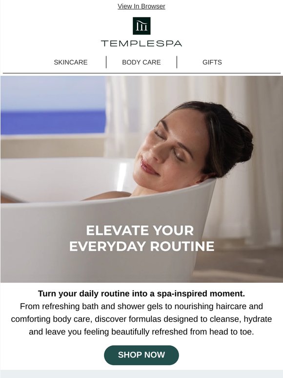 Elevate your everyday shower routine