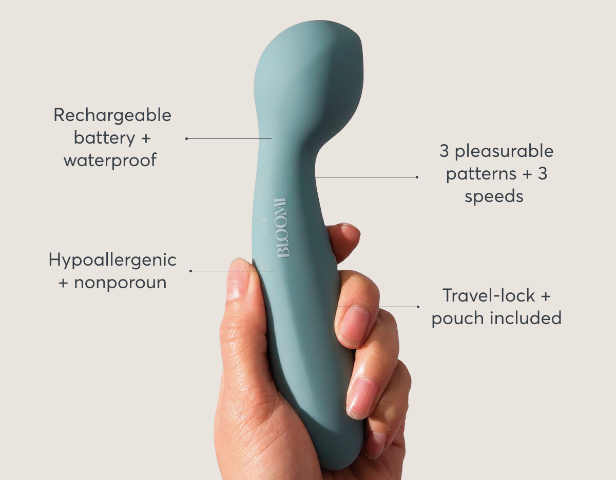 3 pleasurable patterns + 3 speeds  Rechargeable battery + waterproof  Travel-lock + pouch included Hypoallergenic + nonporous