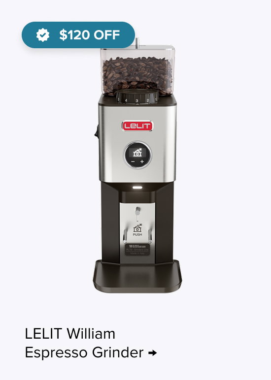 LELIT William Espresso Grinder - $120 Off