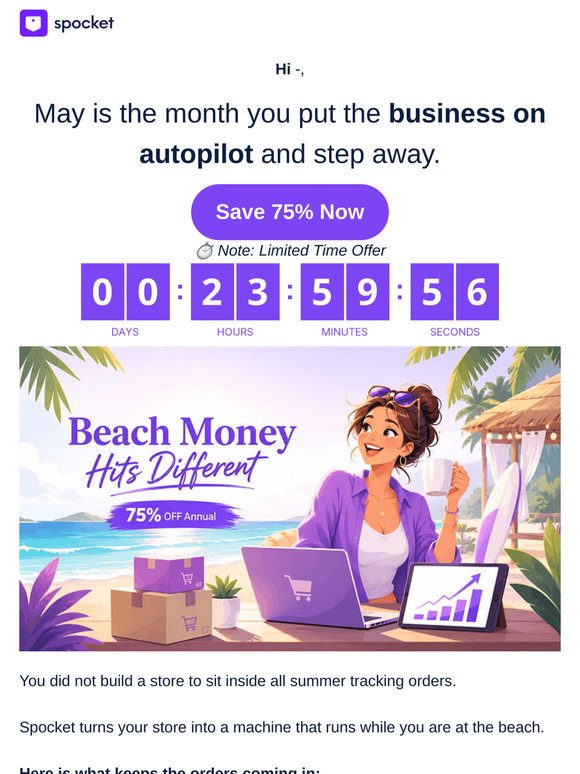 Beach Money Hits Different at 75% OFF 🎉