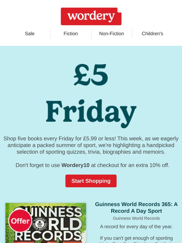 Shop 5 of our sporting deals...