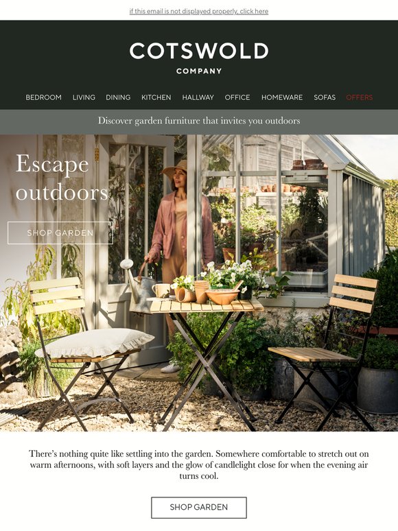 Discover garden furniture that invites you outdoors | Shop Garden