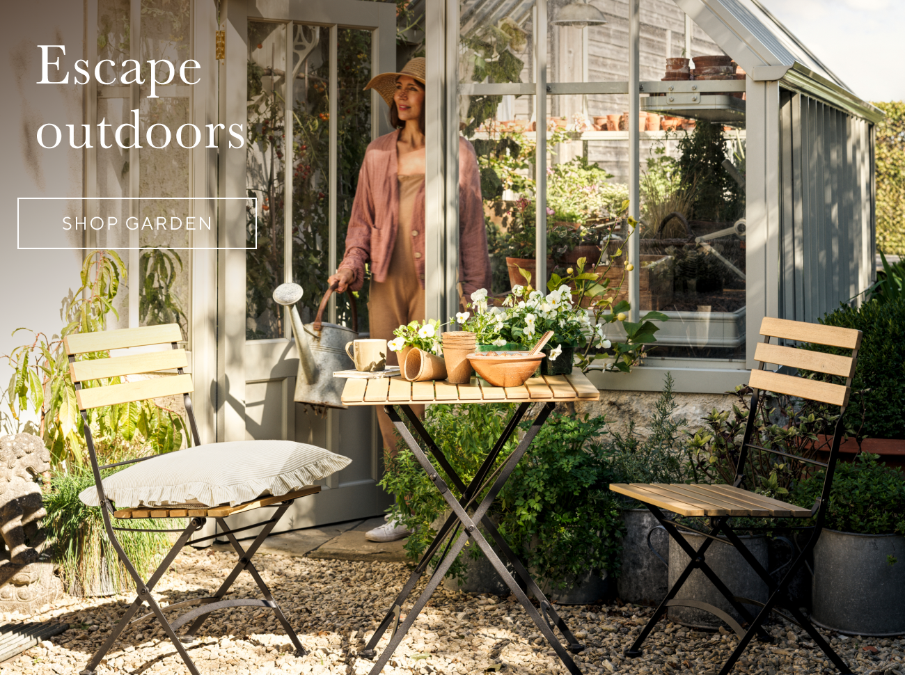 Escape outdoors - shop garden