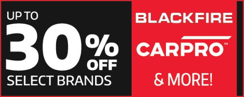 Up To 30% Off Blackfire, Wolfgang, P&S, Cobra, & Carpro!