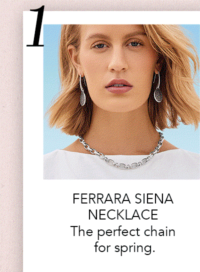 One: Ferrara Siena Necklace - The perfect chain for spring.