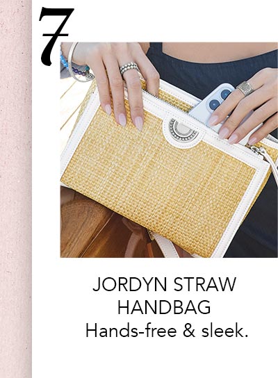 Seven: Jordyn Straw Handbag - Hands-free and sleek.