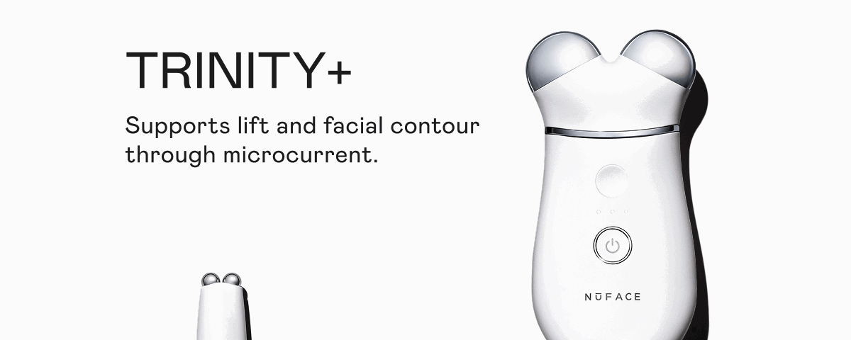 TRINITY+ | Supports lift and facial contour through microcurrent.