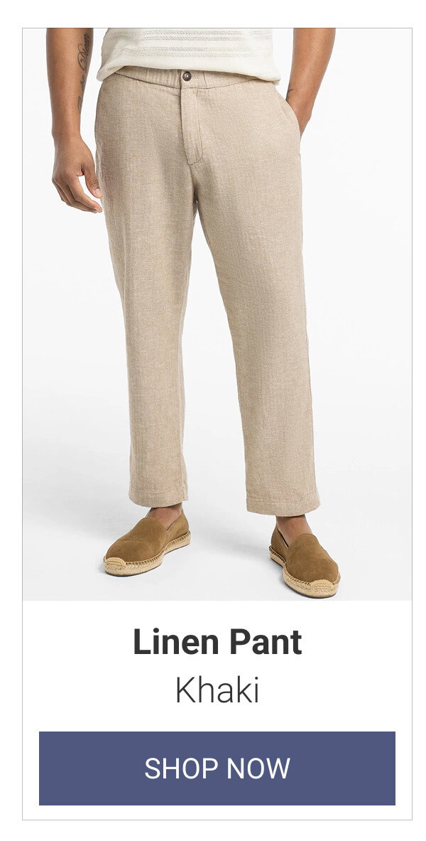Khaki Linen Pant