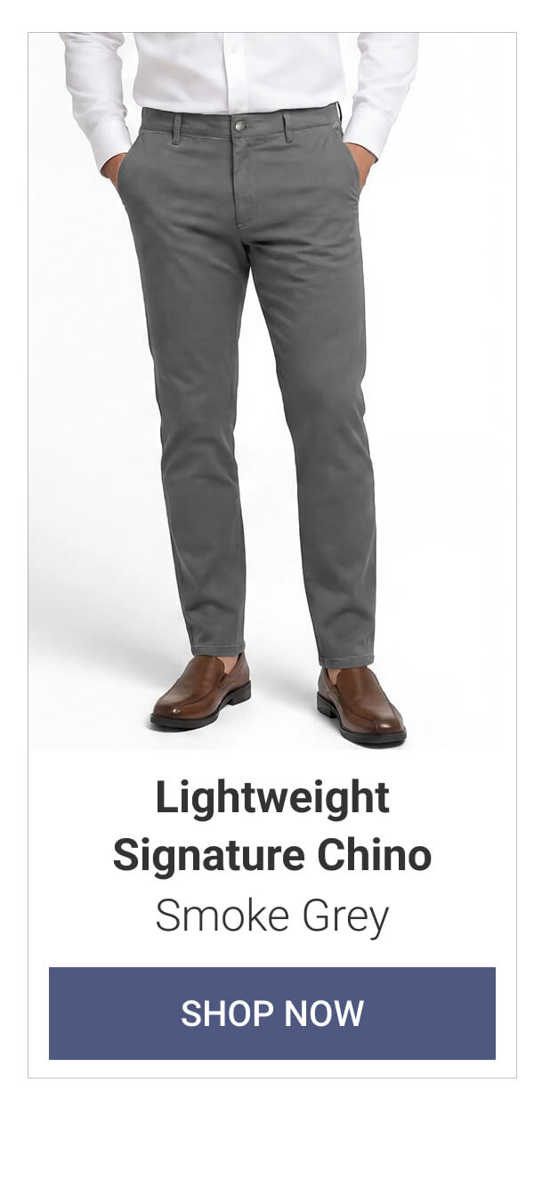 Smoke Grey Lightweight Signature Chino