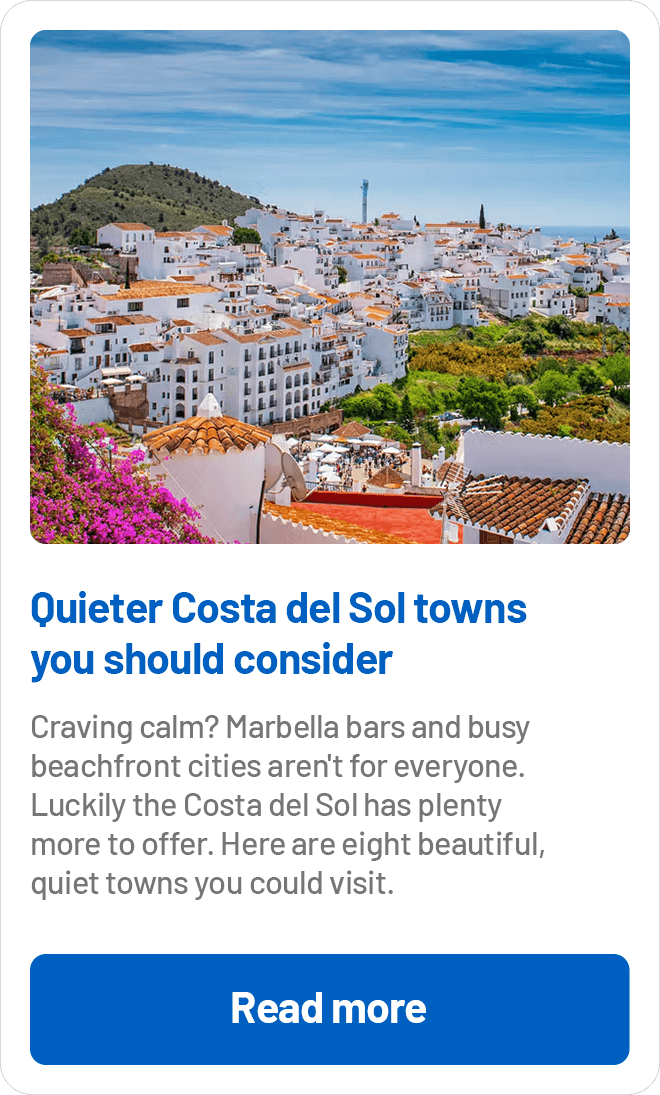Quieter Costa del Sol towns you should consider