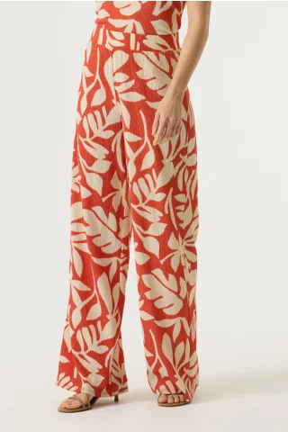BROEK MET PRINT P260314 9965 Paprika