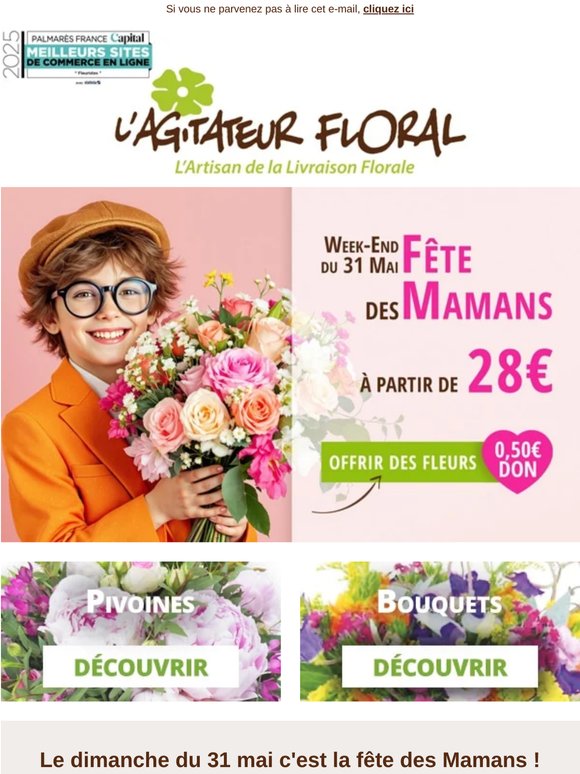 💐 Précommandez vos fleurs pour la fête des Mères !