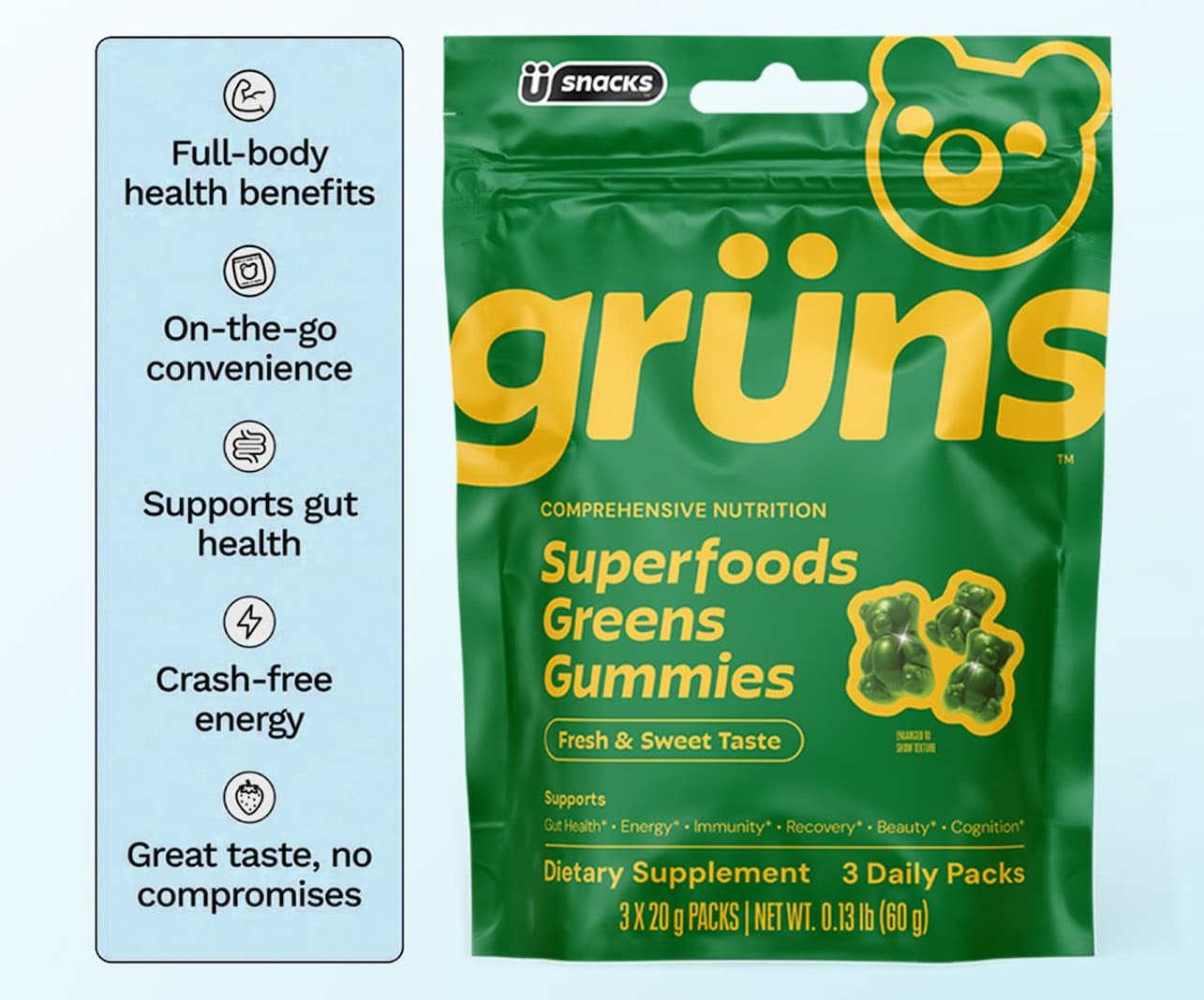 Claim your Grüns gummies
