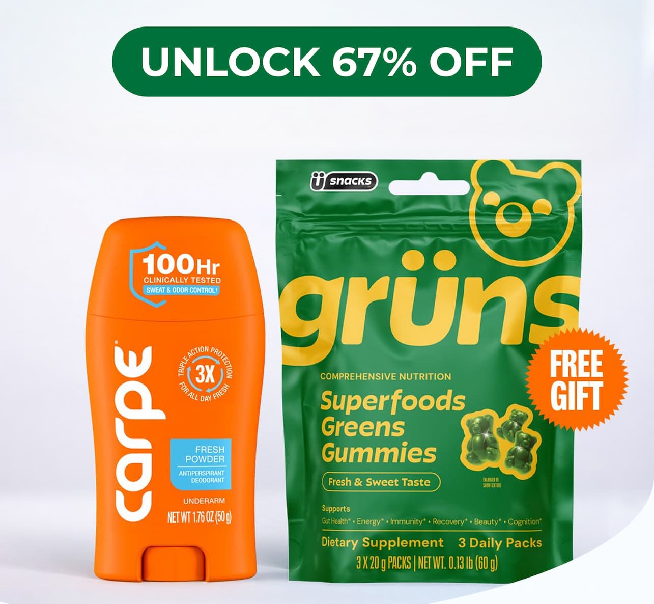 Claim your Grüns gummies
