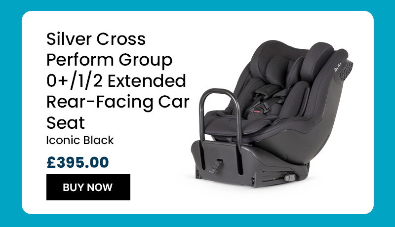 Silver Cross Perform Group 0+1+2 Extended Rear Facing Car Seat – Iconic Black