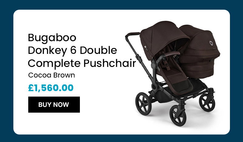 Bugaboo Donkey 6 Double Complete Pushchair – Cocoa Brown