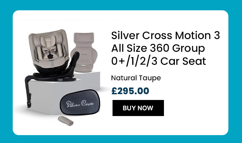 Silver Cross Motion 3 All Size 360 Group 0+1+2+3 Car Seat – Natural Taupe