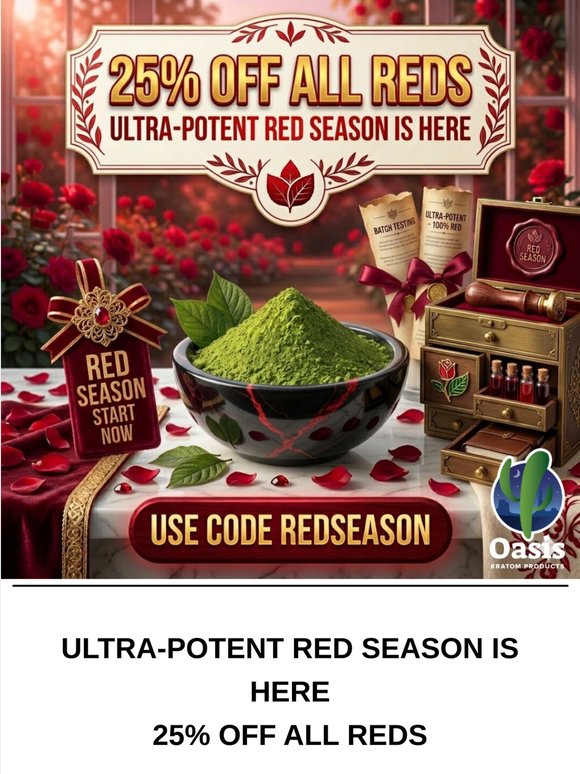 JUST IN: Mega Red Kratom Deal 🔥