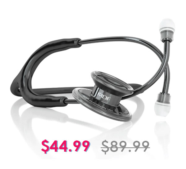 Stethoscope MDF Instruments MD One Perla Noire and Black