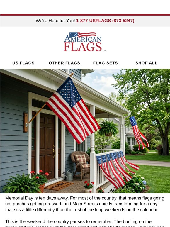 Memorial Day starts at the front porch