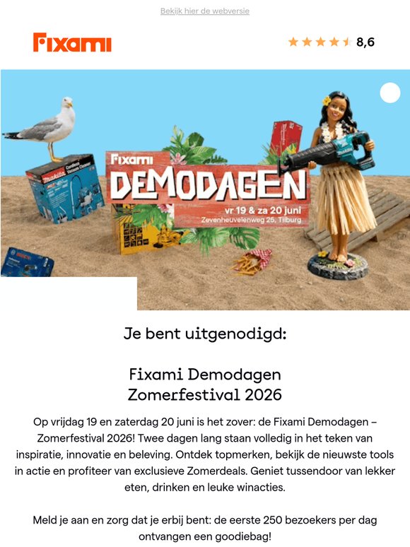Uitnodiging: Fixami Demodagen – Zomerfestival 2026