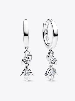 Pandora Talisman Sterling Silver Lab-Grown Diamond Evil Eye & Hamsa Hand Dangle Earrings