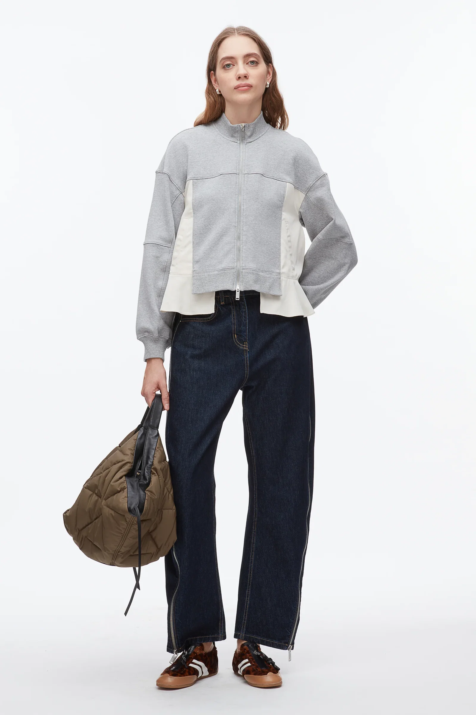 Image of Terry Hybrid Zip Up