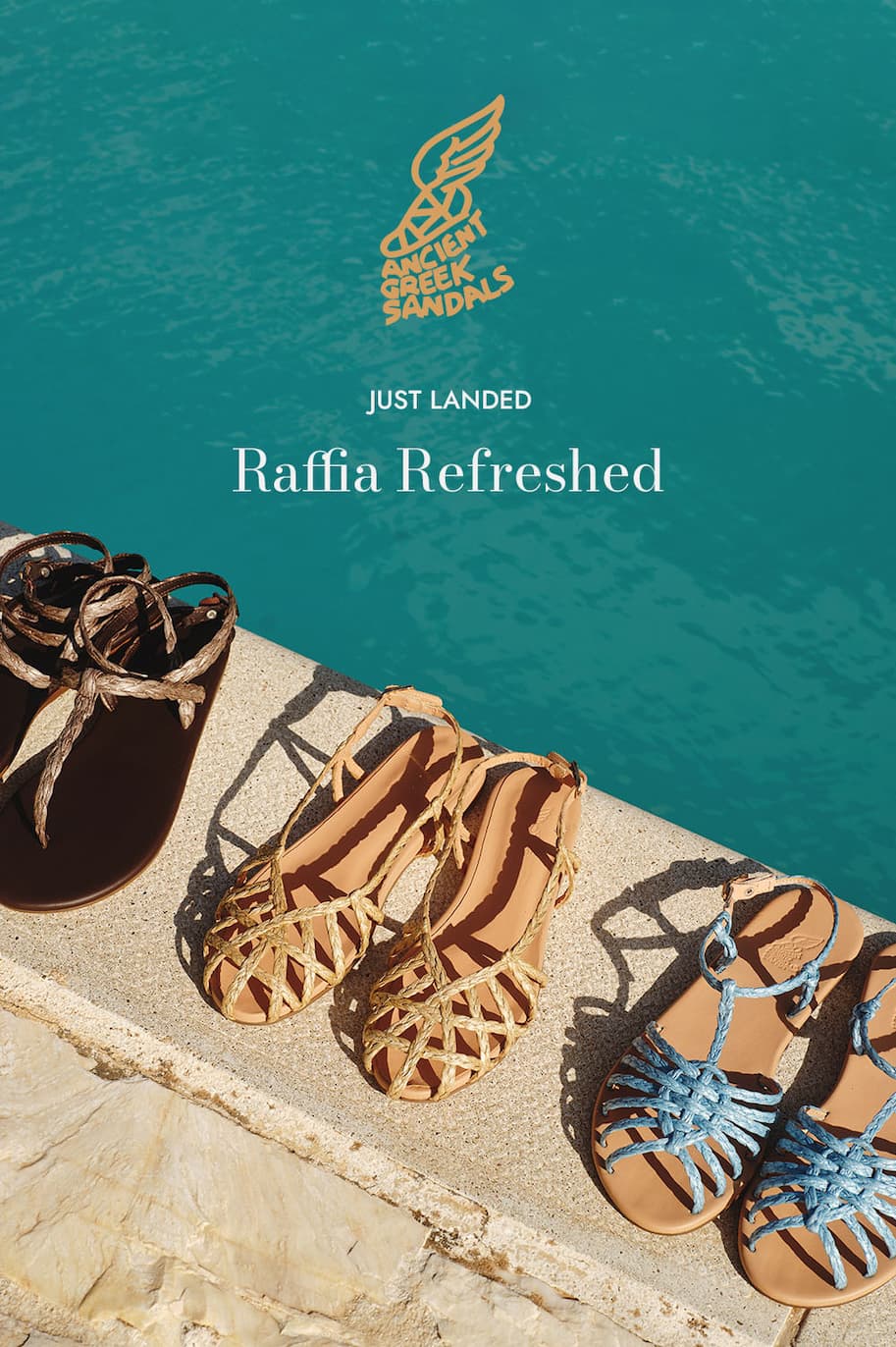 Ancient Greek Sandals - Raffia Refresh
